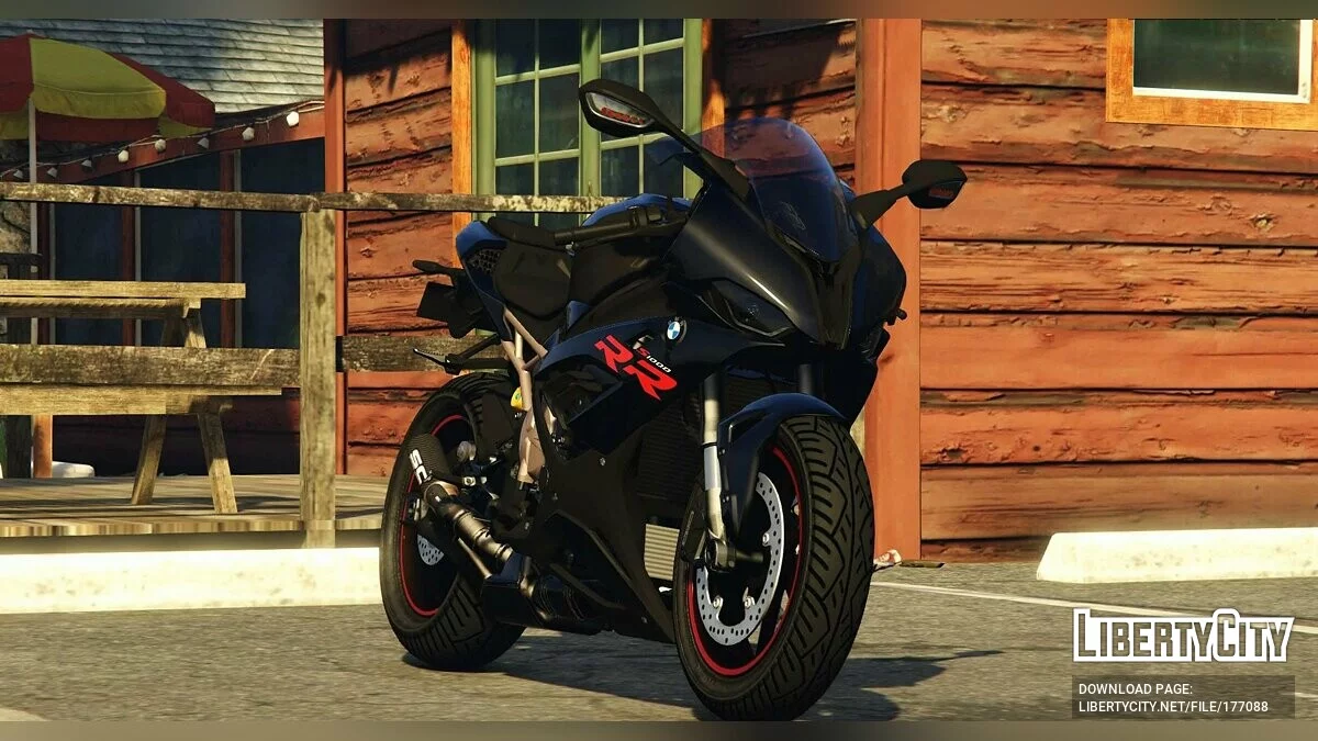 BMW S1000RR 2021 Black Livery v2.0 / GTA 5