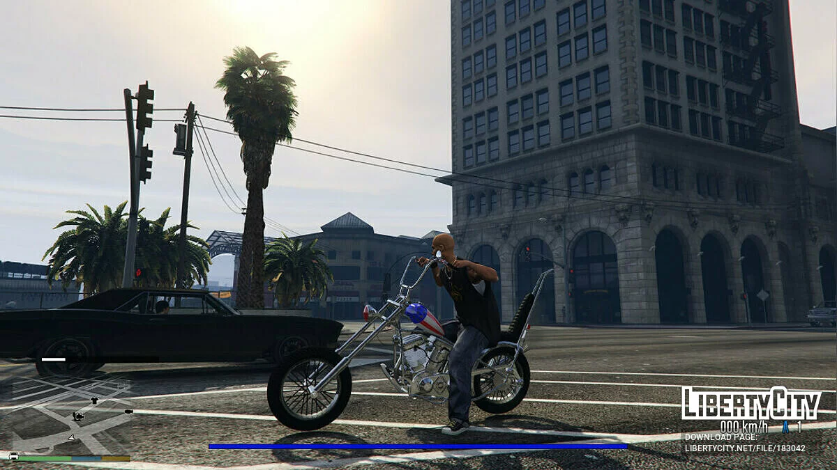 Мотоцикл Easy Rider\'s\' \'Captain America\' [Add-On] 1.0 / GTA 5