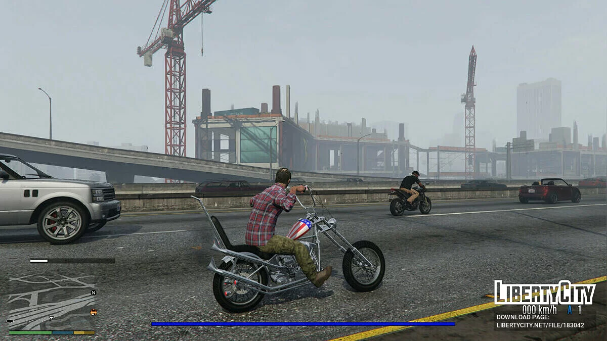 Мотоцикл Easy Rider\'s\' \'Captain America\' [Add-On] 1.0 / GTA 5