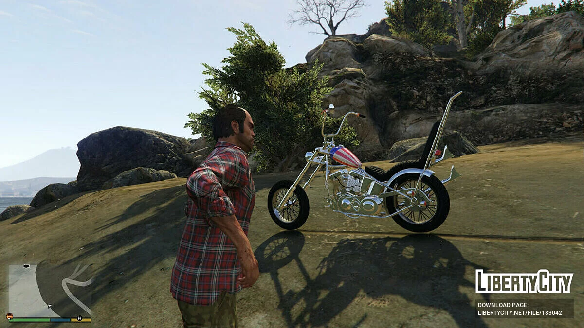 Мотоцикл Easy Rider\'s\' \'Captain America\' [Add-On] 1.0 / GTA 5
