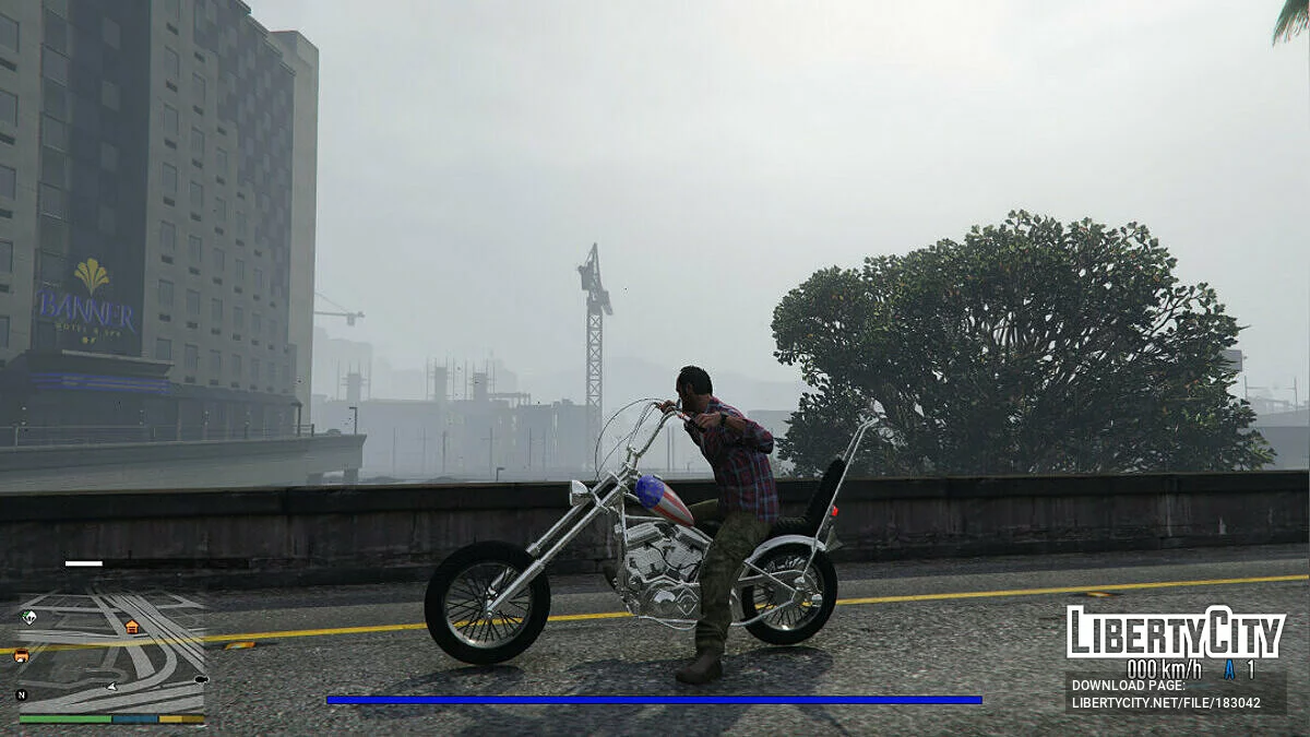 Мотоцикл Easy Rider\'s\' \'Captain America\' [Add-On] 1.0 / GTA 5