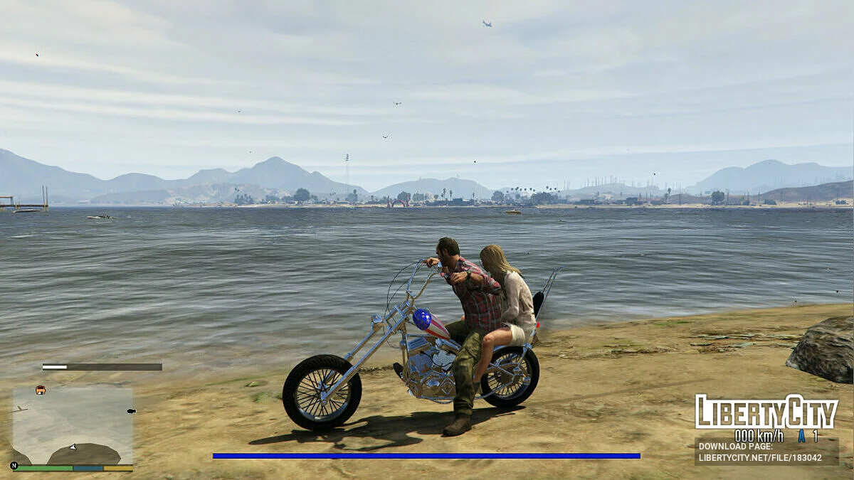 Мотоцикл Easy Rider\'s\' \'Captain America\' [Add-On] 1.0 / GTA 5