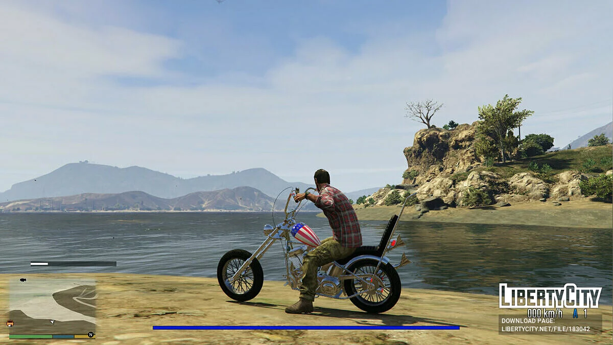 Мотоцикл Easy Rider\'s\' \'Captain America\' [Add-On] 1.0 / GTA 5