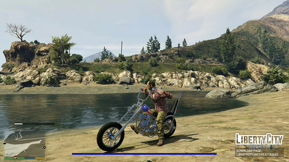Мотоцикл Easy Rider\'s\' \'Captain America\' [Add-On] 1.0 / GTA 5