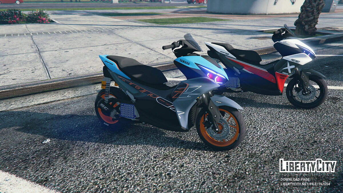 Download Yamaha Aerox 155 Connected 2023 v1.0 for GTA 5