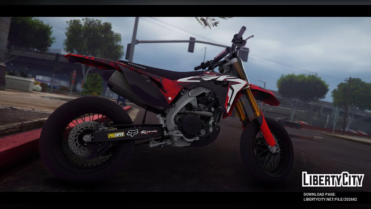 Honda CRF450R 2018 Motard REWORKED v1.0 / جي تي أي 5