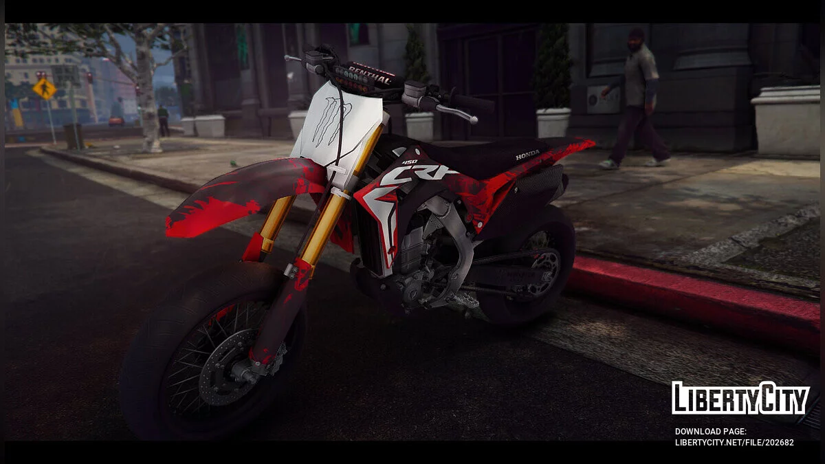Honda CRF450R 2018 Motard REWORKED v1.0 / جي تي أي 5