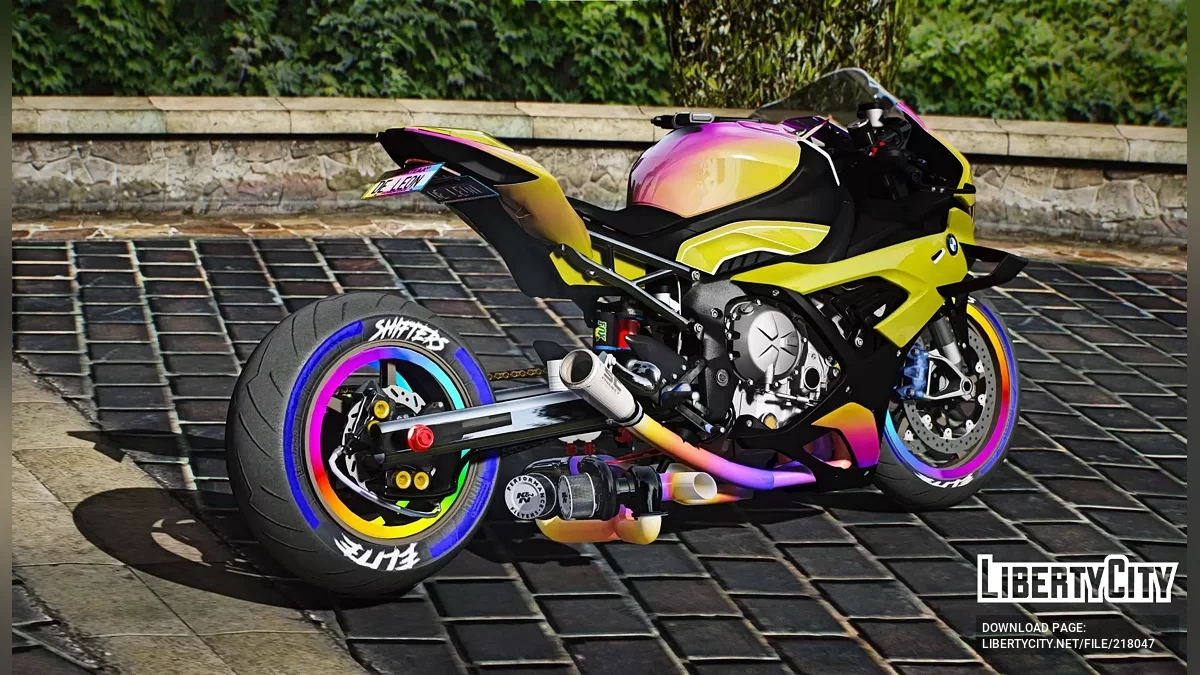 BMW M1000RR Drag Turbo Arco-Íris Personalizado / GTA 5