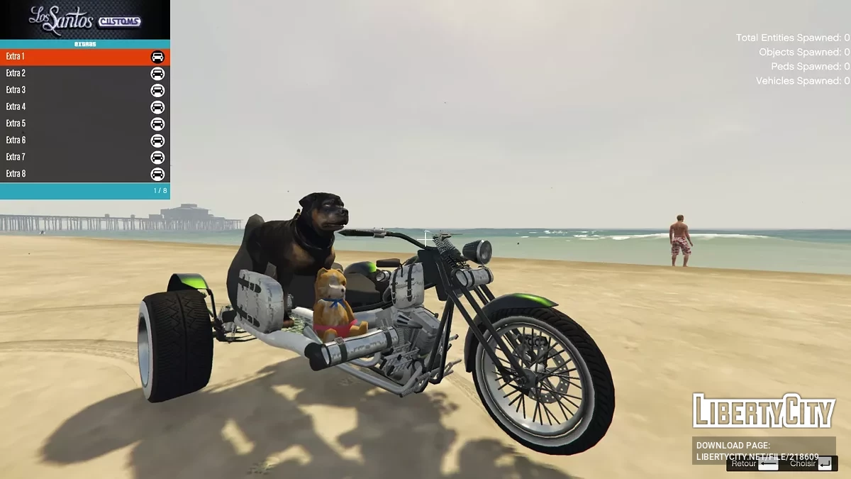Motorcycle with a seat / GTA 5