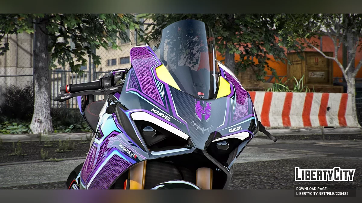 Ducati V4S Siyah Panter Mor Versiyonu / GTA 5