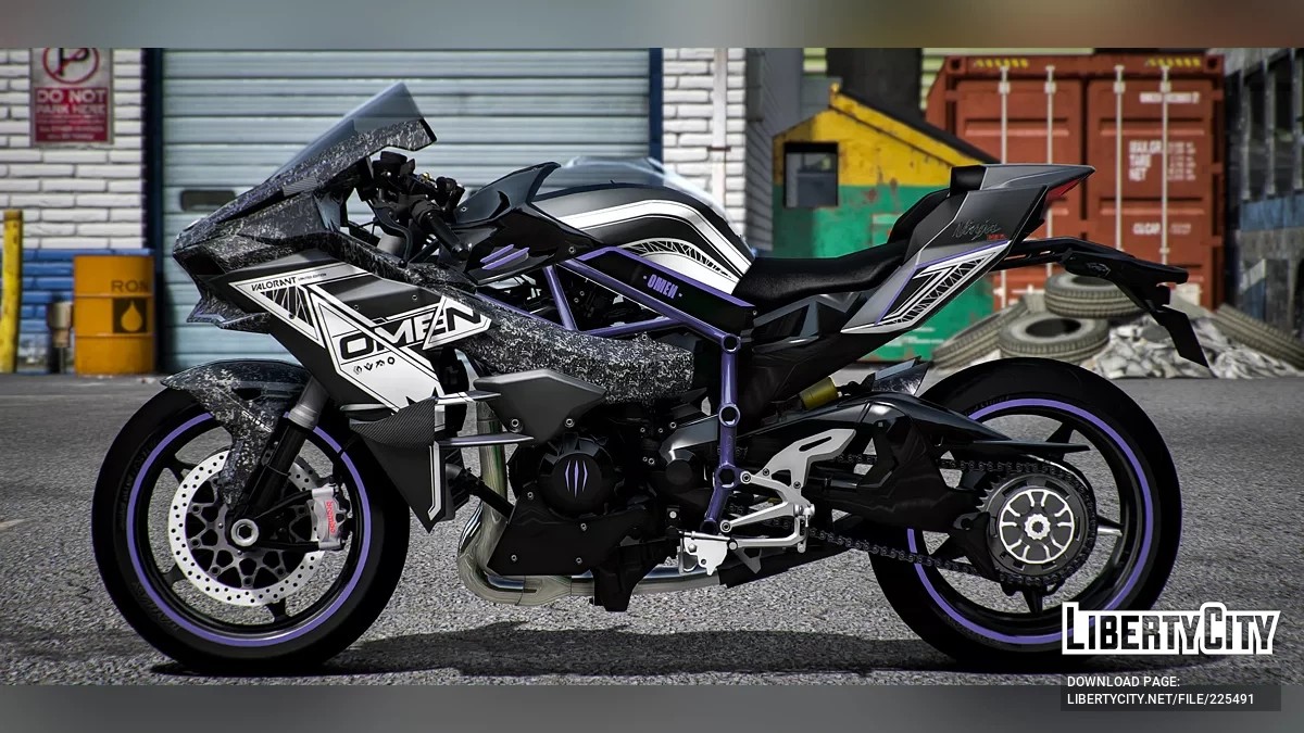 Kawasaki H2R Valorant: Omen Forged Carbon / GTA 5