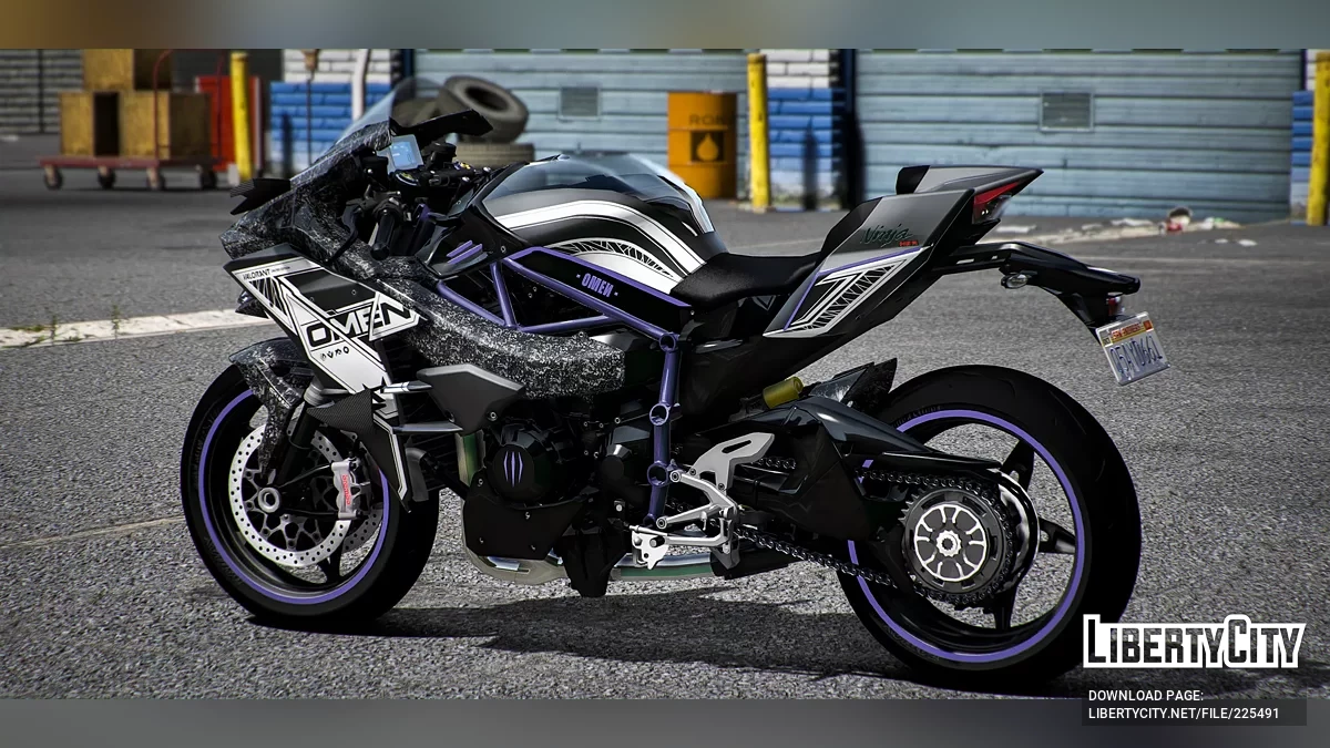 Kawasaki H2R Valorant: Omen Forged Carbon / GTA 5