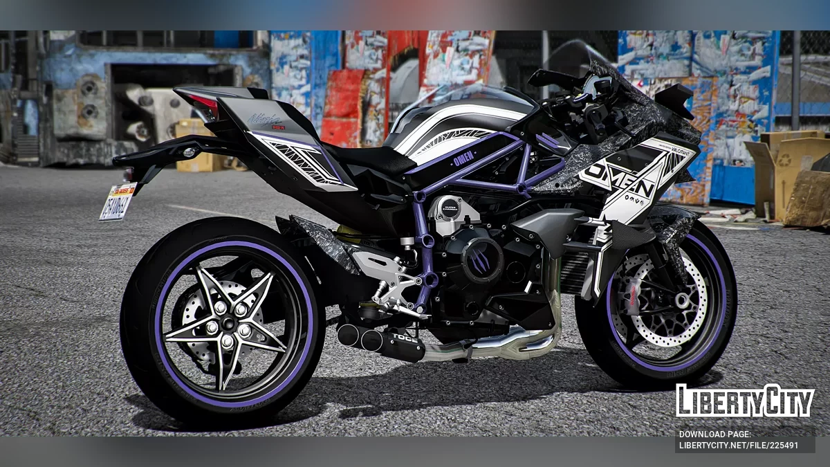 Kawasaki H2R Valorant: Omen Forged Carbon / GTA 5