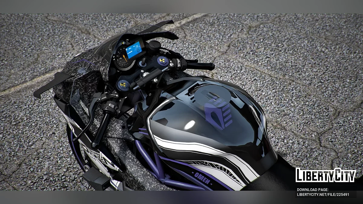 Kawasaki H2R Valorant: Omen Forged Carbon / GTA 5