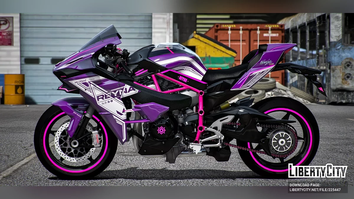 Kawasaki H2R Valorant Рейна / GTA 5
