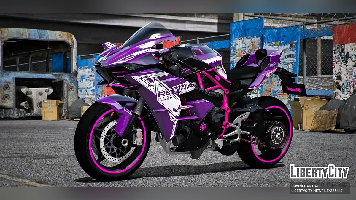 Kawasaki H2R Valorant Рейна / GTA 5
