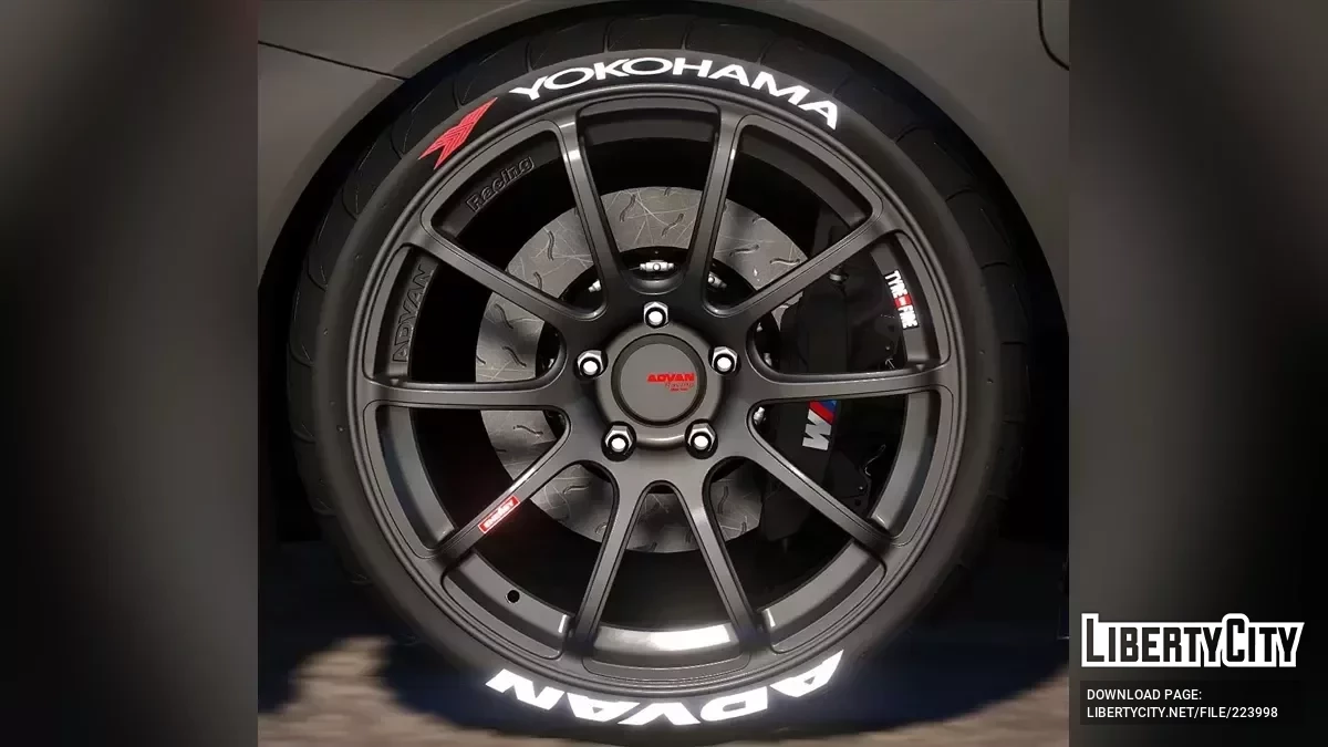 Roues Advan Racing RZ 11 + Yokohama Advan Neova AD08R v1 / GTA 5