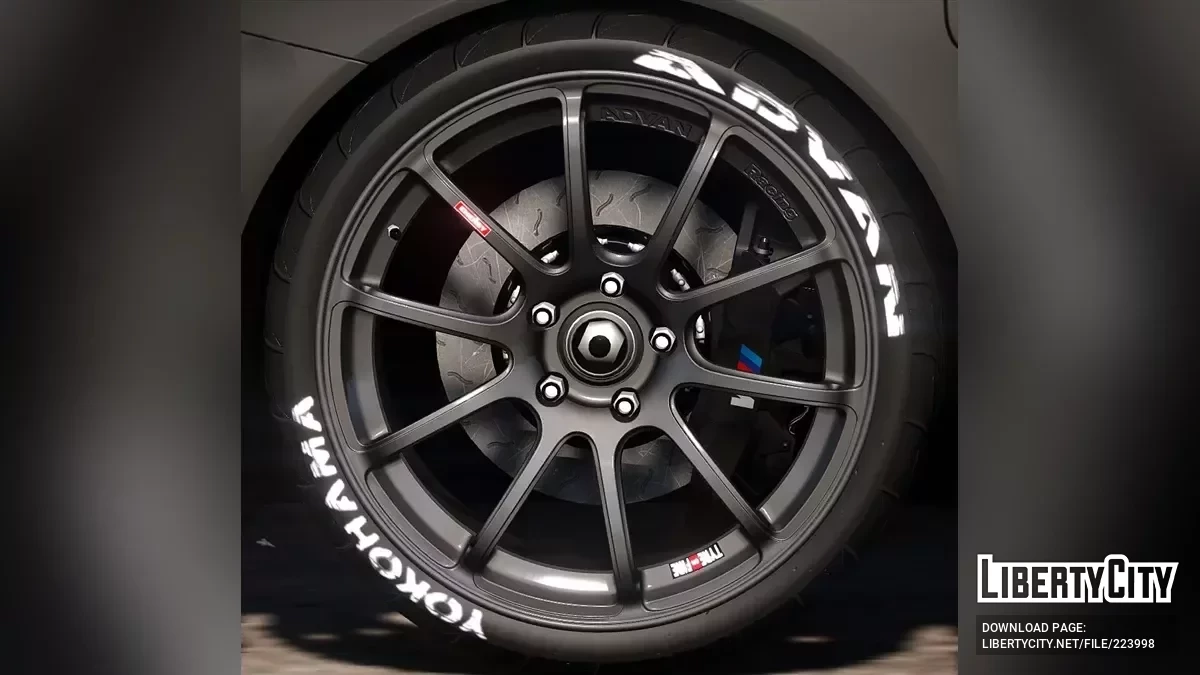 Roues Advan Racing RZ 11 + Yokohama Advan Neova AD08R v1 / GTA 5