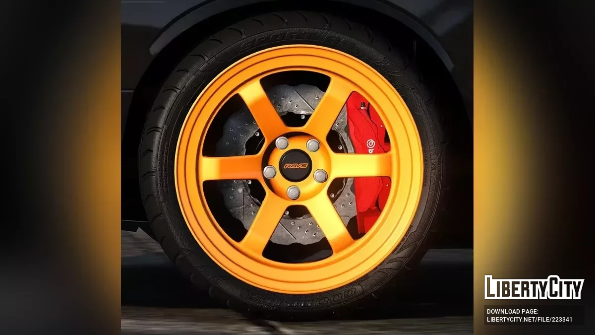 Wheel Rays Volk Racing TE37V + Goodride Sport RS v1 / GTA 5