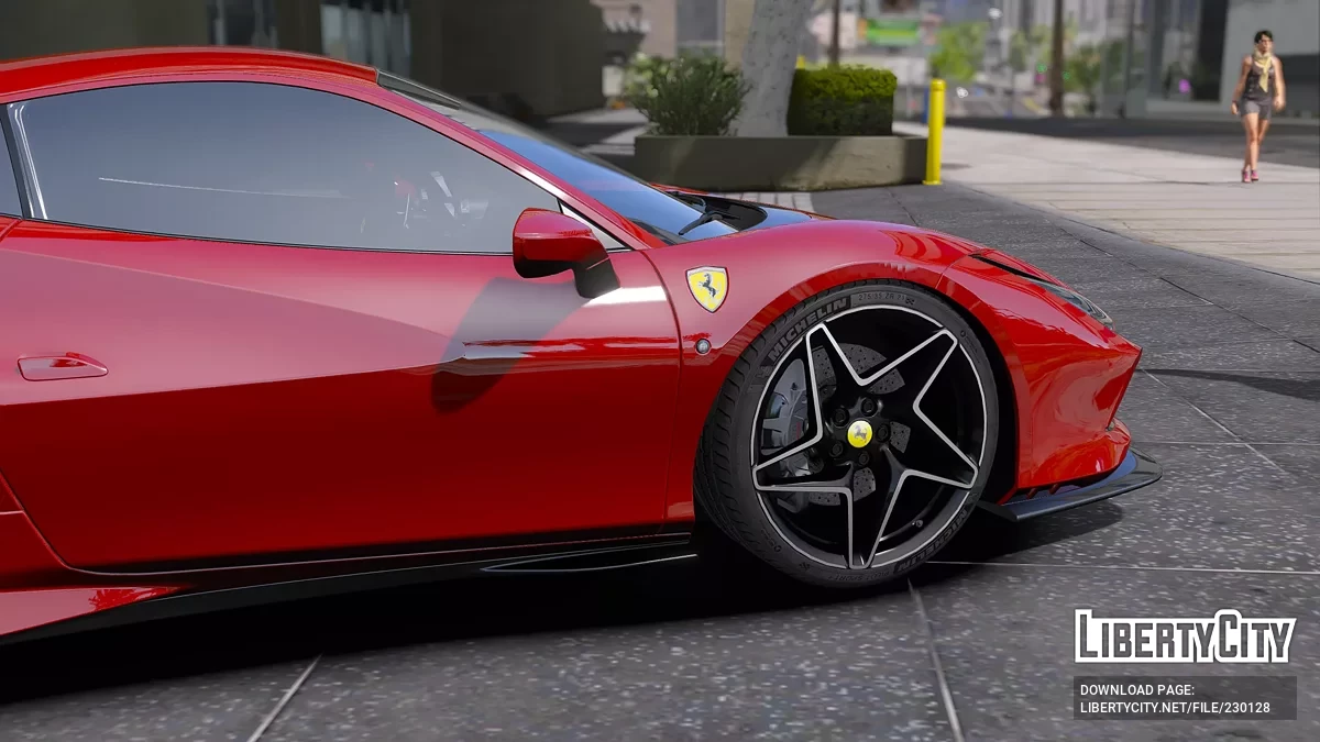 Rodas Ferrari F8 Tributo 2023 Michelin / GTA 5