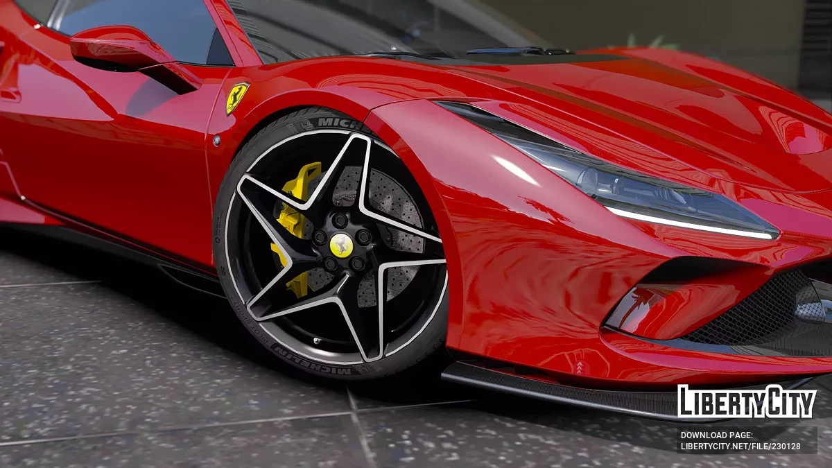 Rodas Ferrari F8 Tributo 2023 Michelin / GTA 5