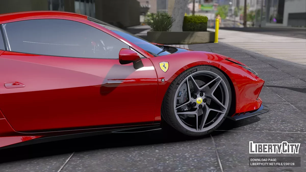 Rodas Ferrari F8 Tributo 2023 Michelin / GTA 5
