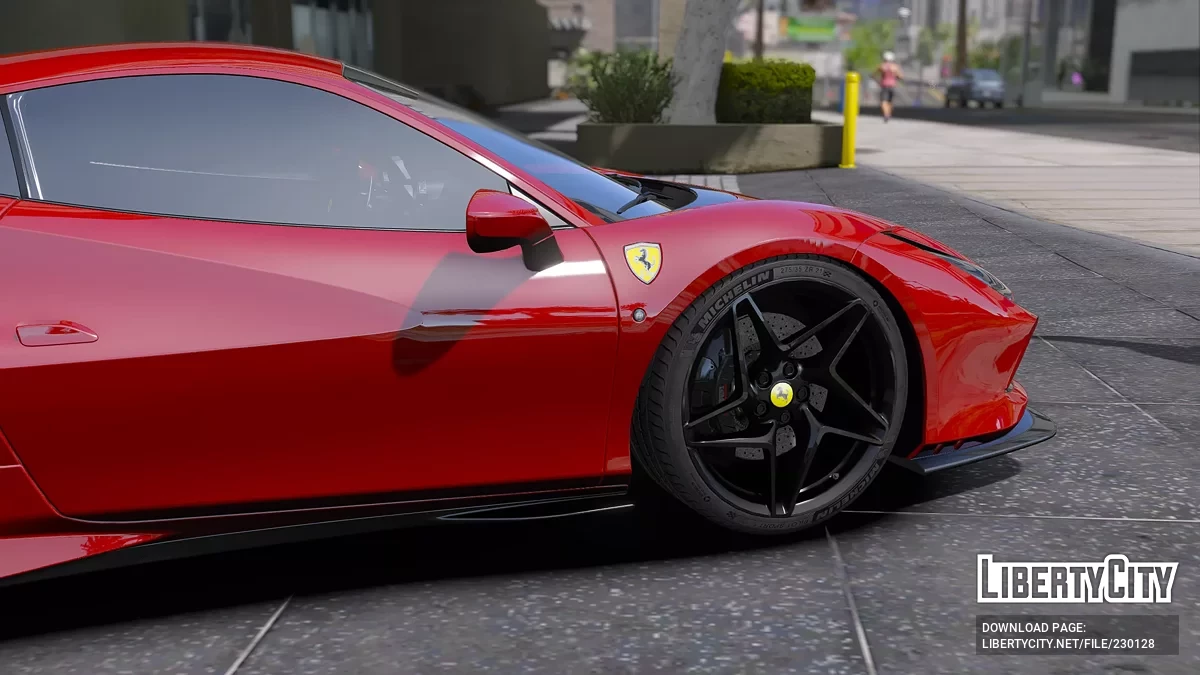 Rodas Ferrari F8 Tributo 2023 Michelin / GTA 5