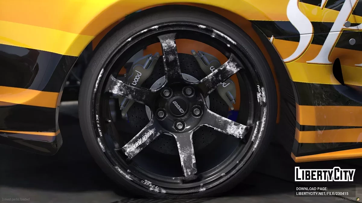 Rays TE37 Зношені та Пошарпані [Додаток / FiveM] / GTA 5