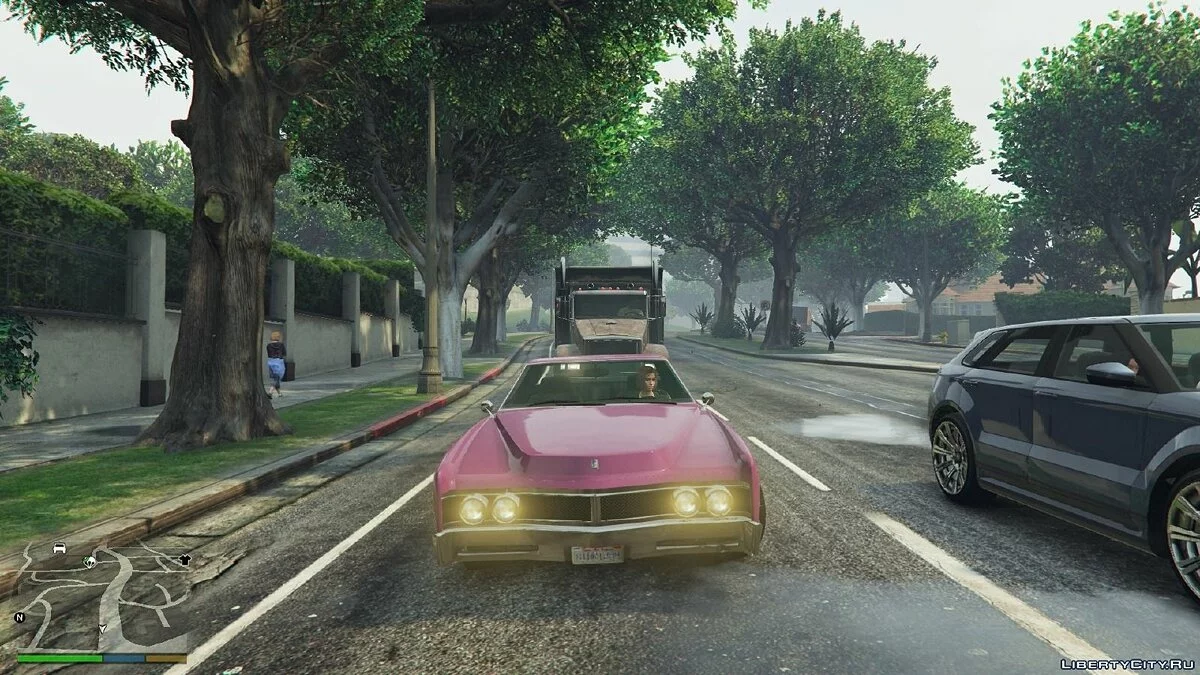 Больше деревьев и ламп на улицах v0.23 / GTA 5