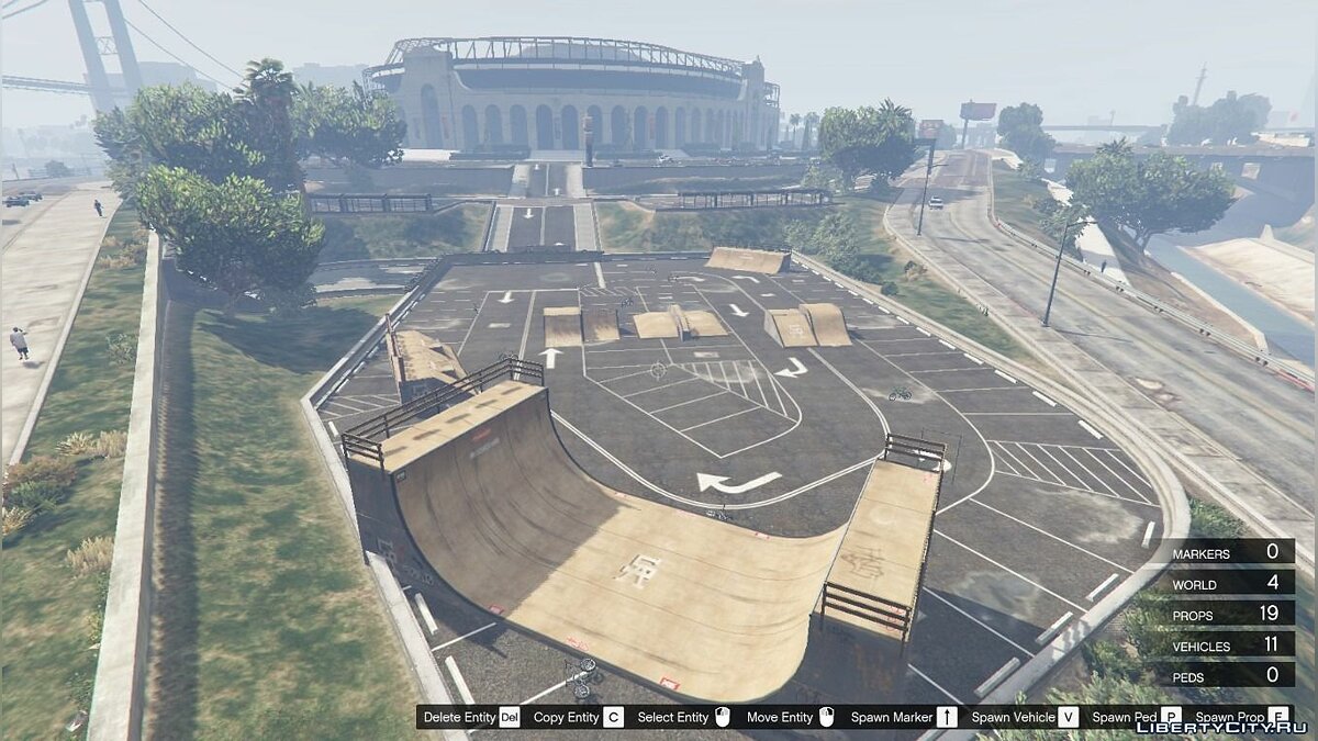 Where is the skatepark on the GTA 5 Map?