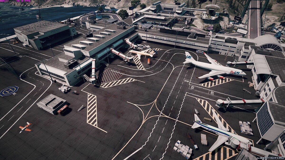 Grand theft auto 5 where is the airport on the map