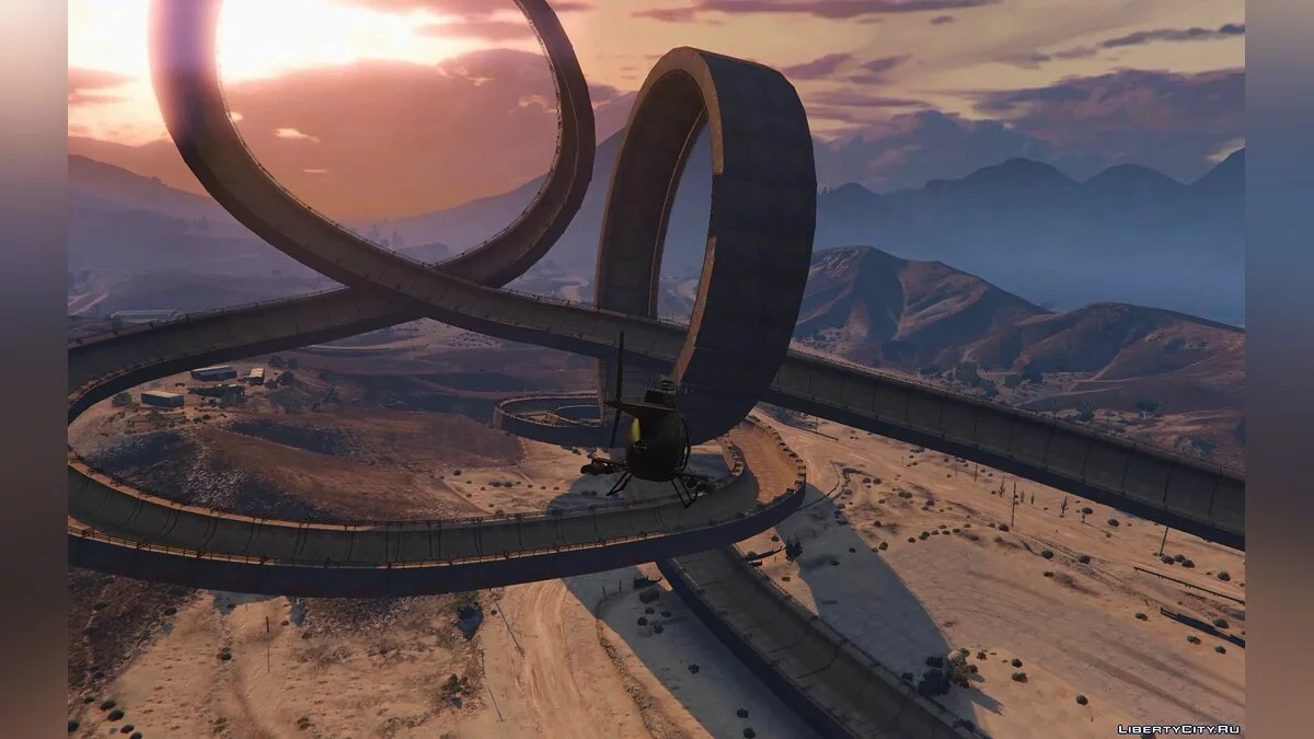 Гоночний трек з подвійним петлею / GTA 5