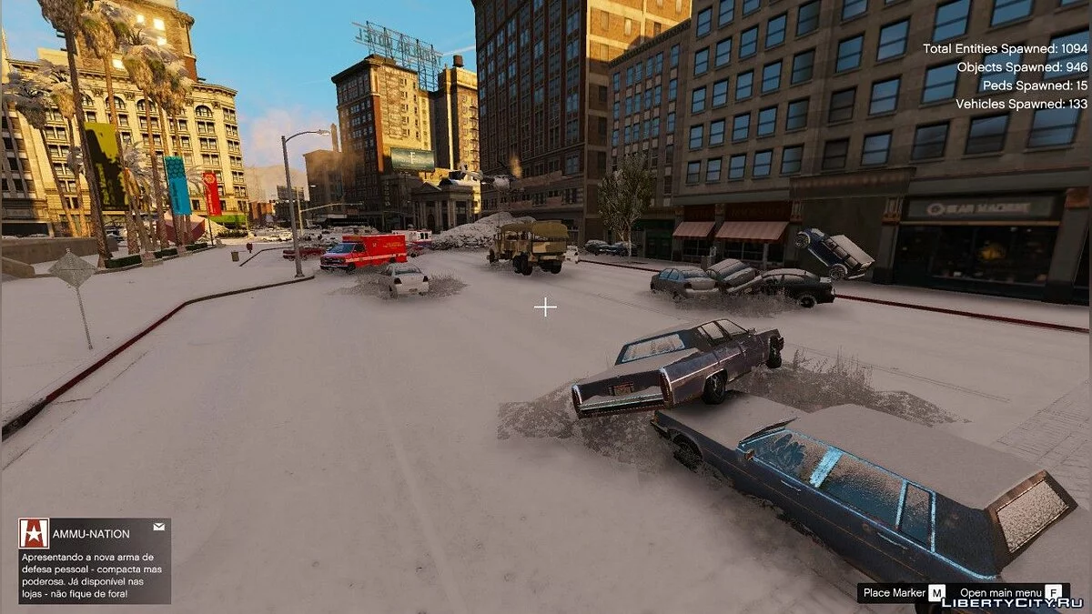 Карта зимового зомбіапокаліпсису / GTA 5