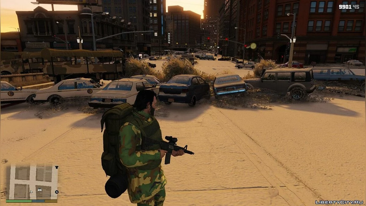 Карта зимового зомбіапокаліпсису / GTA 5