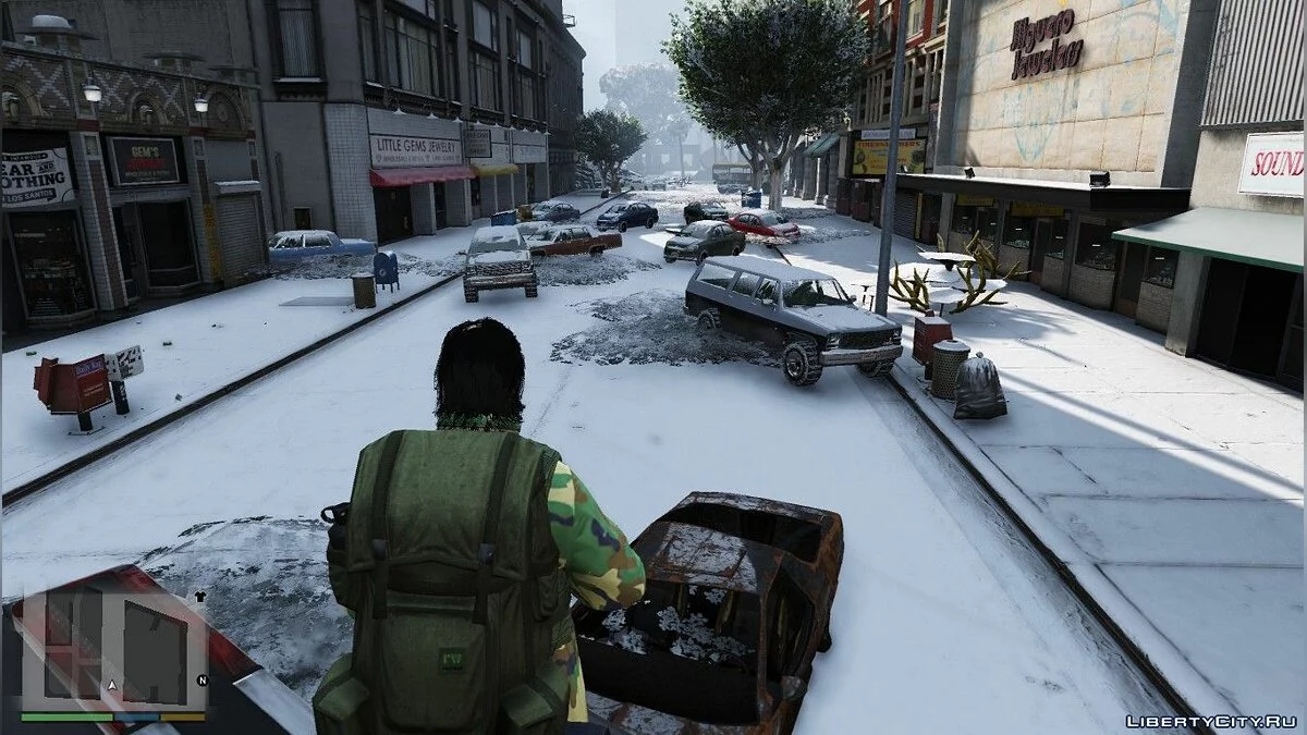 Карта зимового зомбіапокаліпсису / GTA 5