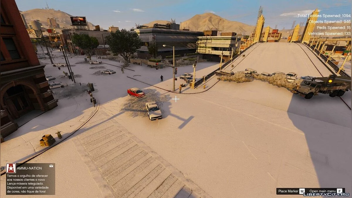 Карта зимового зомбіапокаліпсису / GTA 5