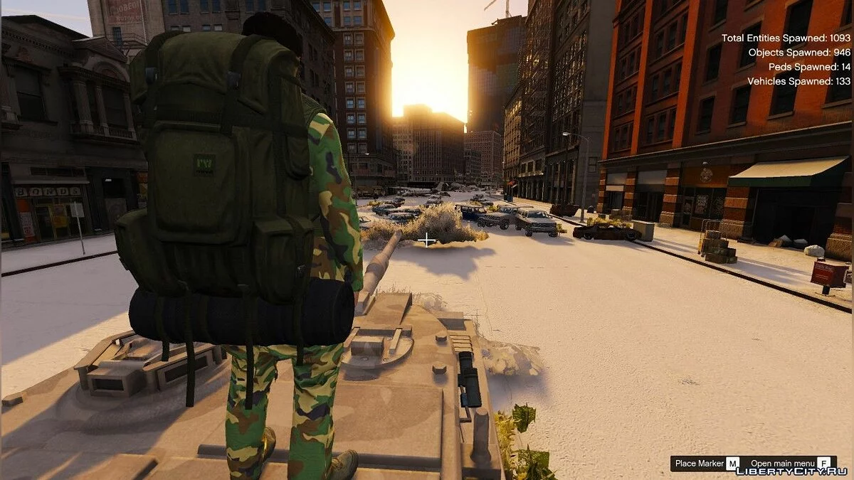 Карта зимового зомбіапокаліпсису / GTA 5