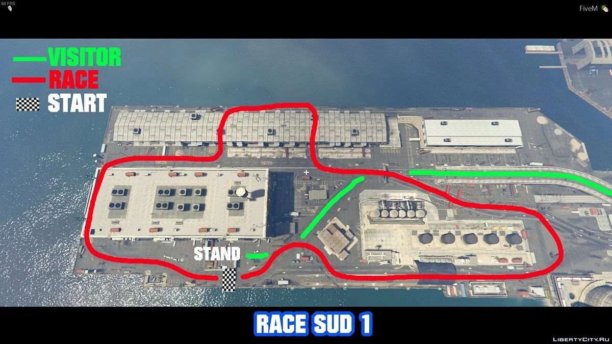 Lintasan Balap di Dermaga / GTA 5