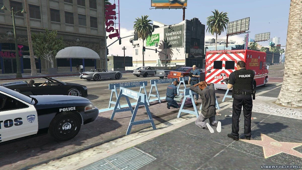 Lieu de l'accident à Los Santos / GTA 5