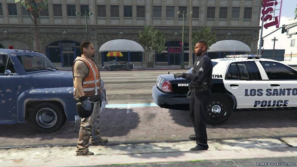 Lieu de l'accident à Los Santos / GTA 5
