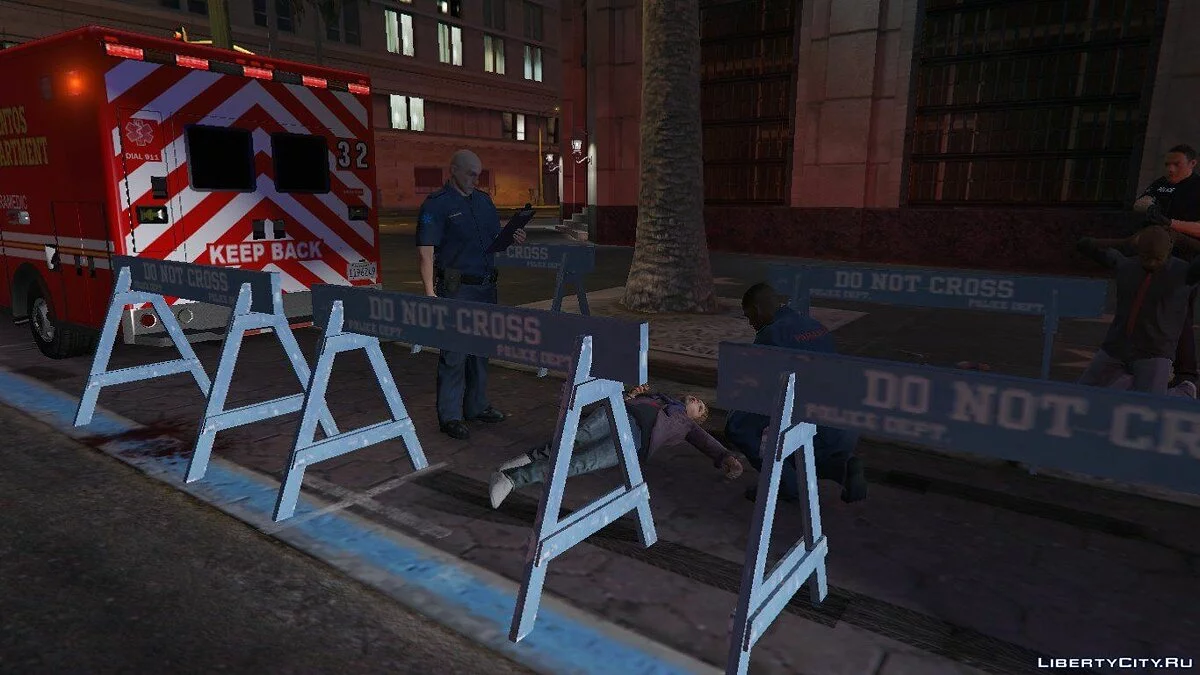 Lieu de l'accident à Los Santos / GTA 5