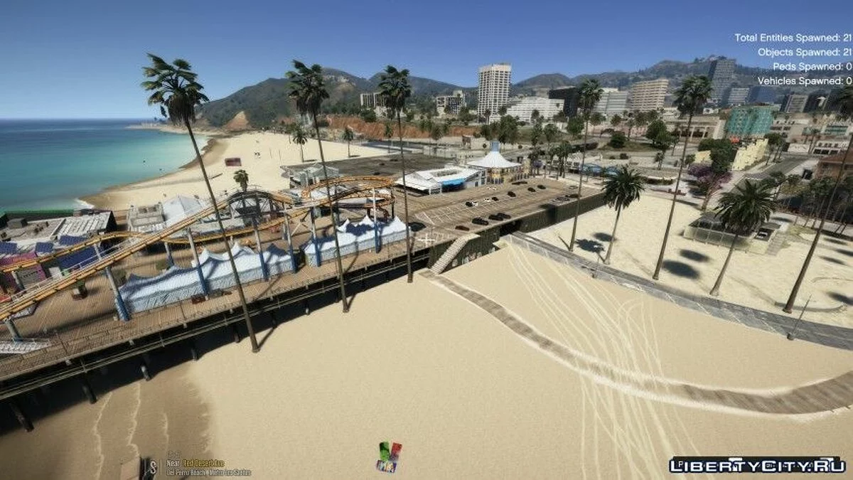 Aumento de vegetación en la playa Del Perro / GTA 5