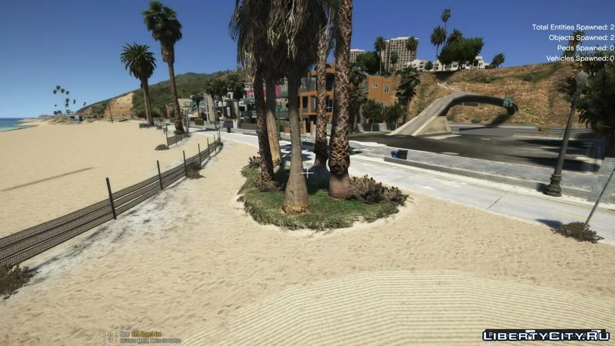 Aumento de vegetación en la playa Del Perro / GTA 5