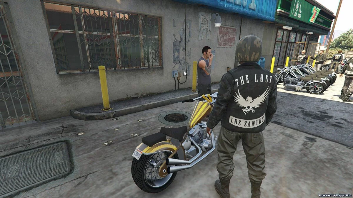 The Lost MC at the Gas Station / GTA 5