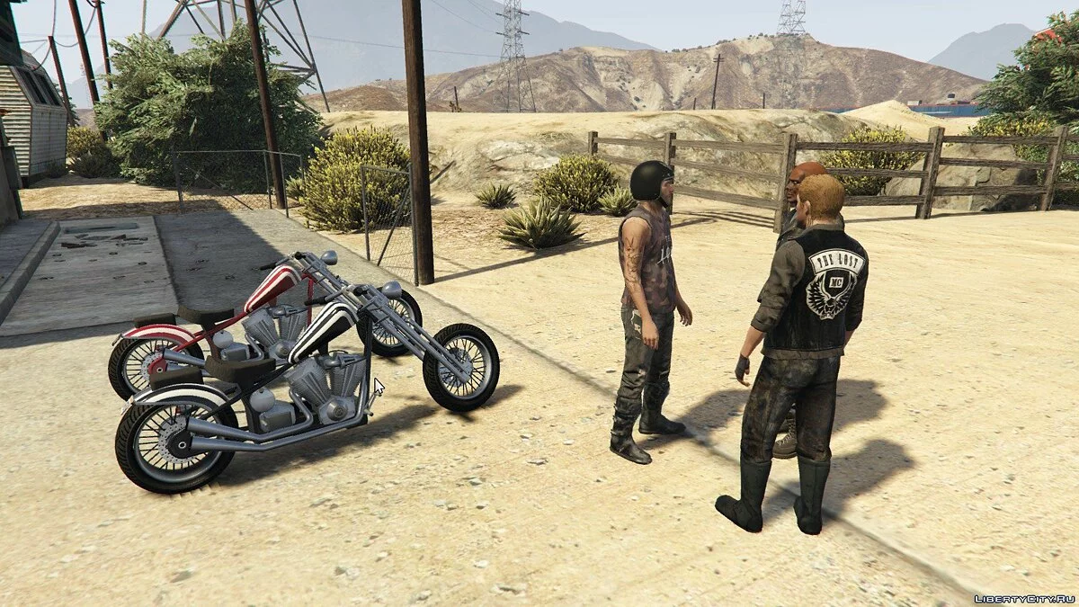The Lost MC at the Gas Station / GTA 5