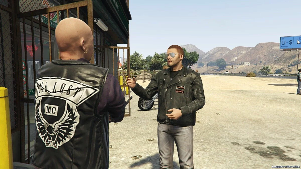 The Lost MC at the Gas Station / GTA 5