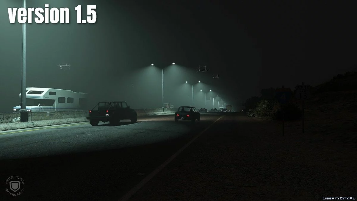Покращене освітлення на шосе / GTA 5