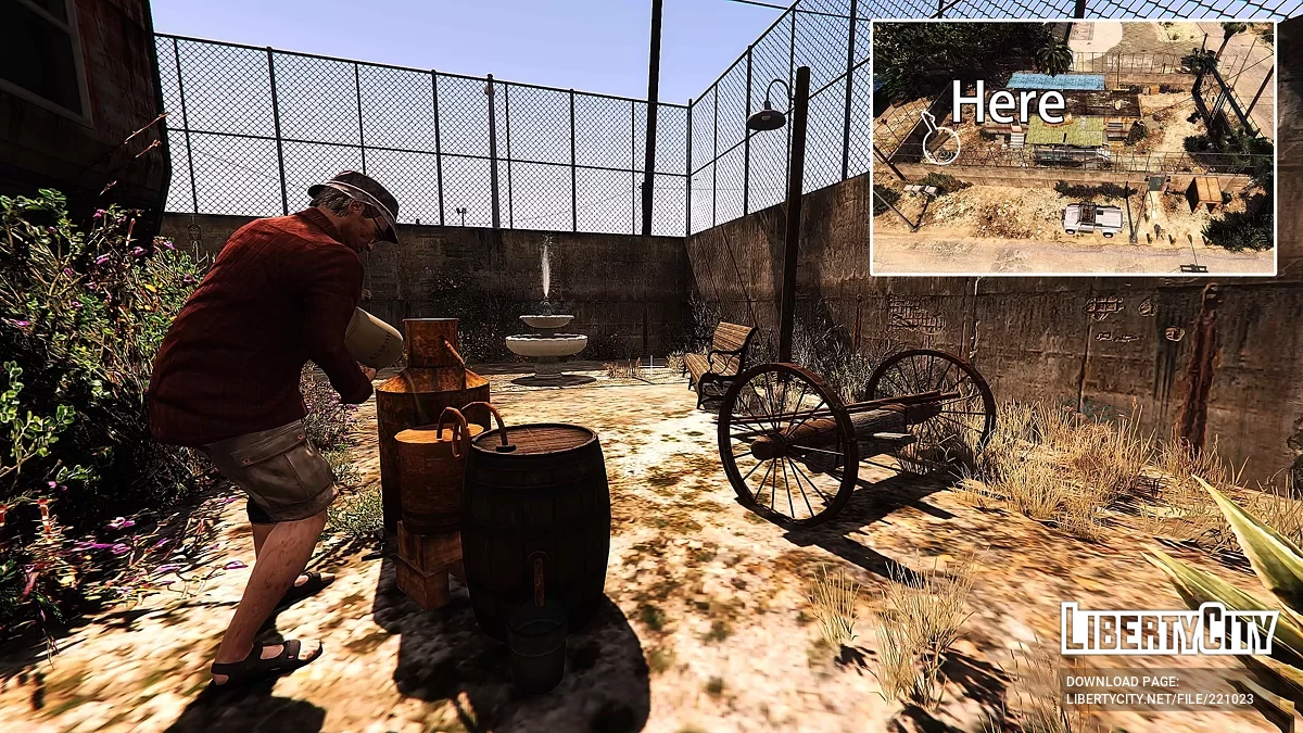 Trevor's Sandy Shores Trailer Garden Improved [YMAP] / GTA 5