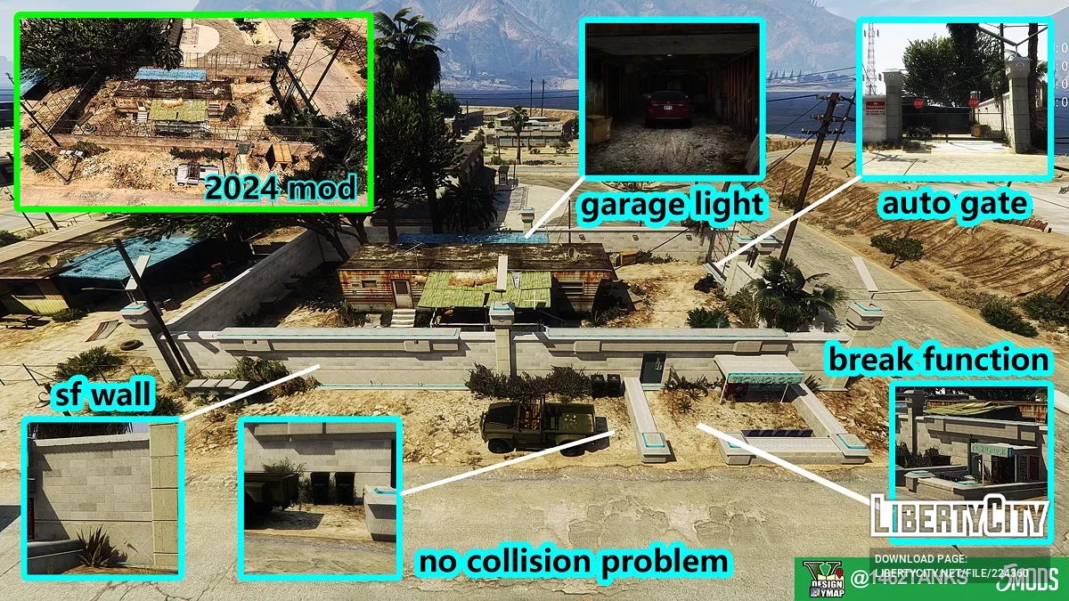Trevor's Sandy Shores Trailer Garden Improved [YMAP / SF models] / GTA 5