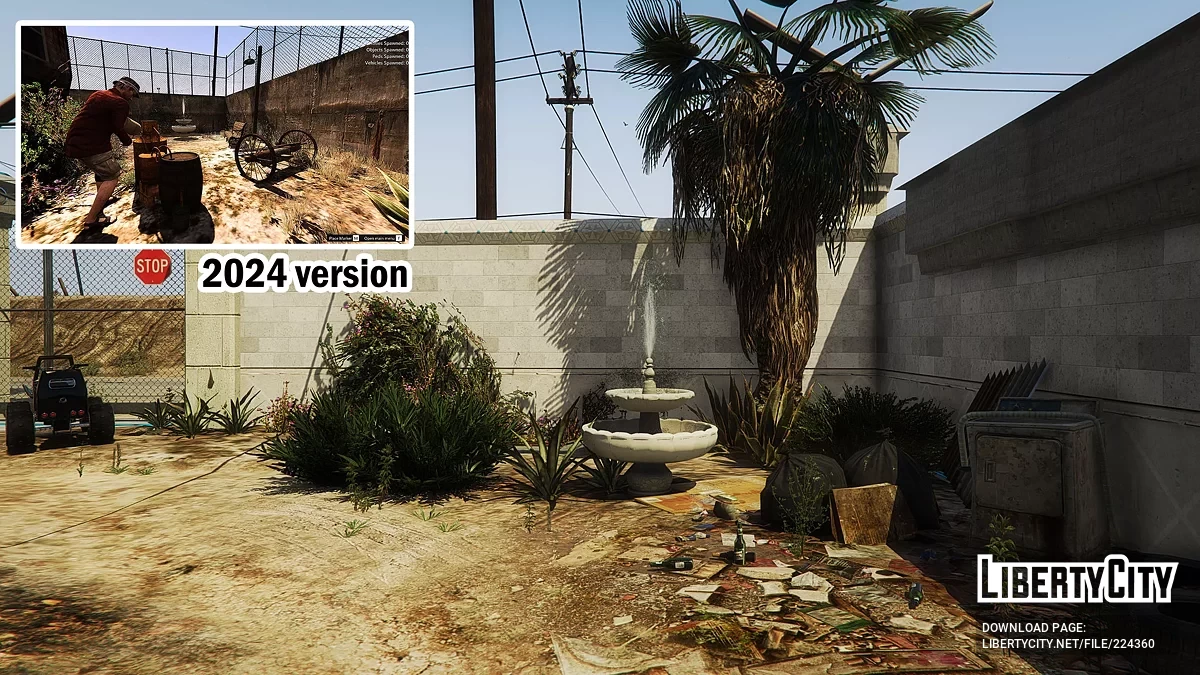 Trevor's Sandy Shores Trailer Garden Improved [YMAP / SF models] / GTA 5